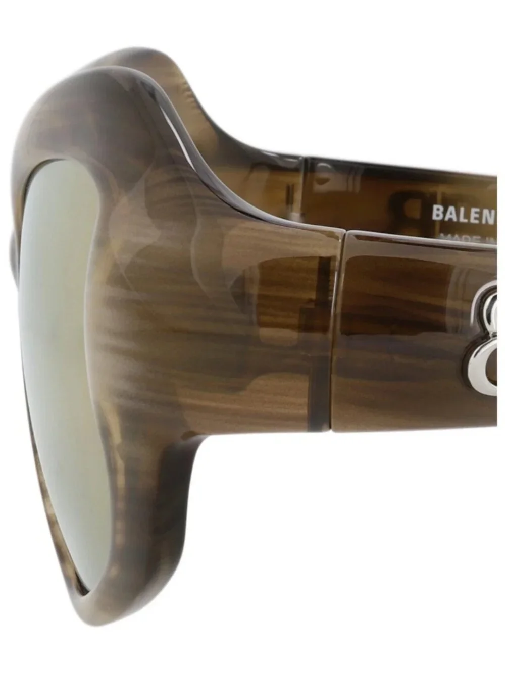 New Balenciaga Women's Sunglasses Cat Eye Bio Injection Frame Havana Havana